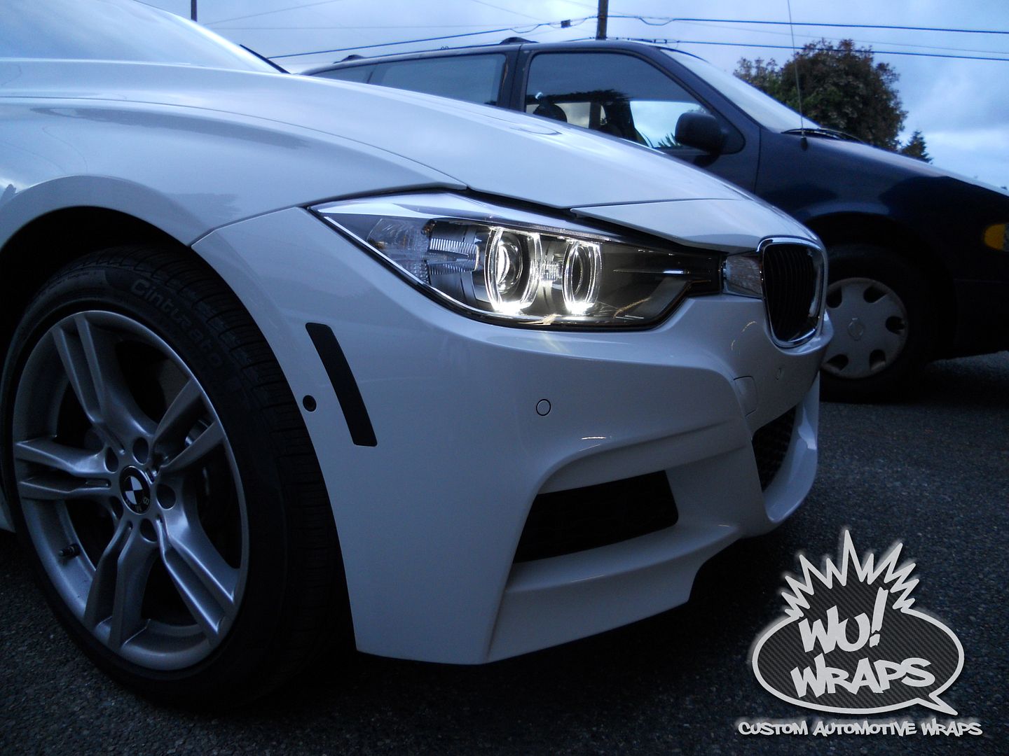 BMW F30 335i sport 3m 1080 carbon fiber interior trim Wrap Wu! Wraps